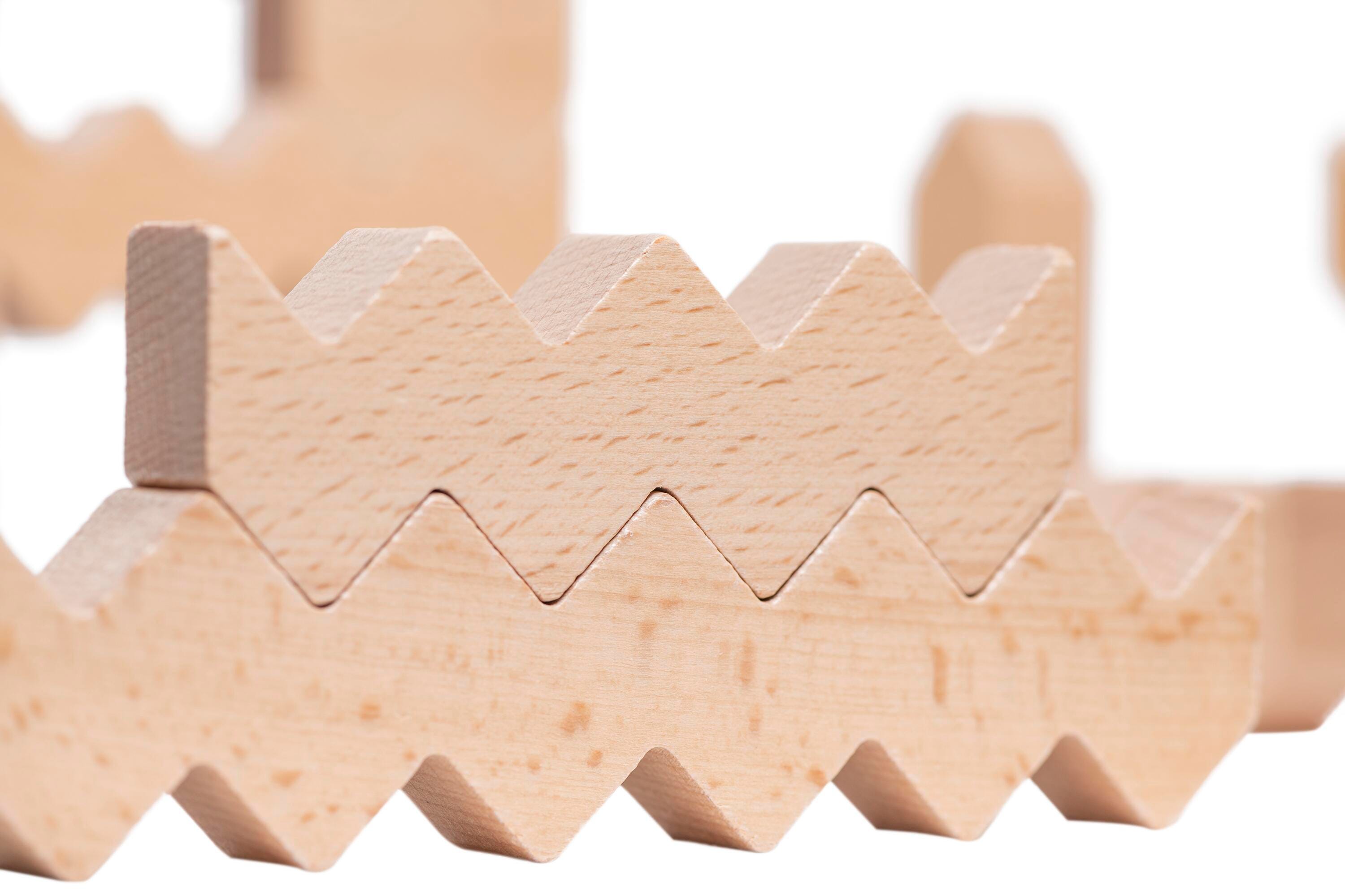 Educational Advantage Zigzag Blocks, Set of 30, Item Number 2100375