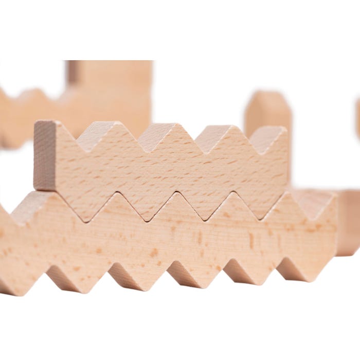 Educational Advantage Zigzag Blocks, Set of 30