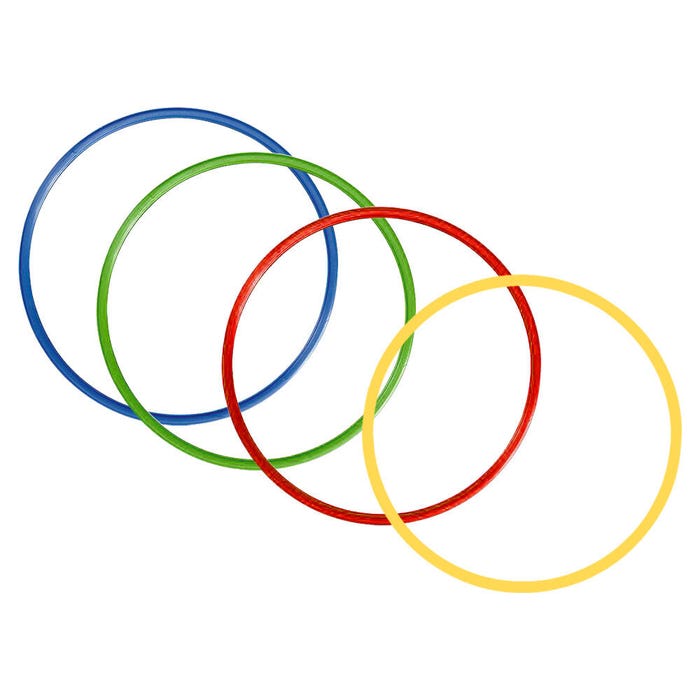 FlagHouse Twist-a-Hoop, 20 Inches, Assorted Colors, Set of 4