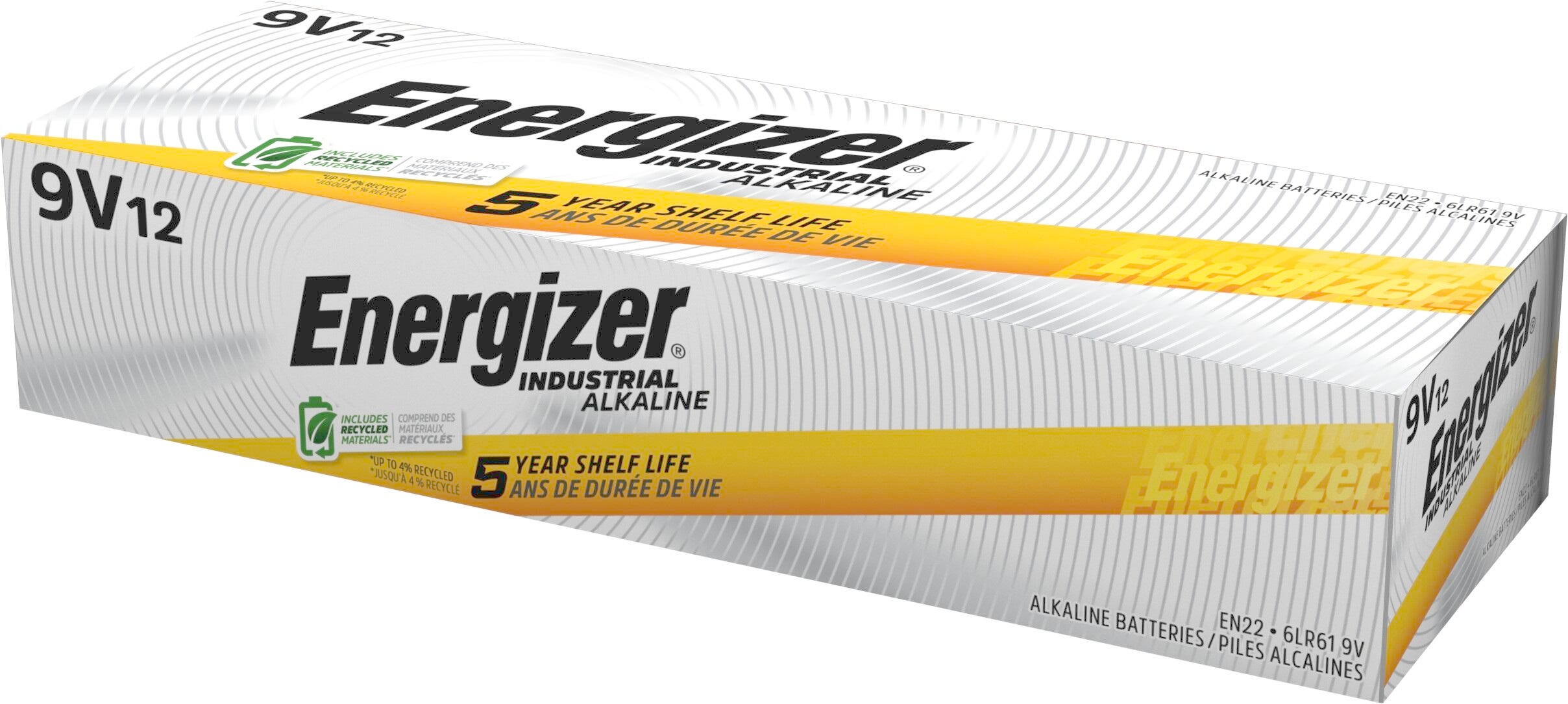 Image for Energizer Industrial Alkaline 9V Batteries, Pack of 12 from School Specialty
