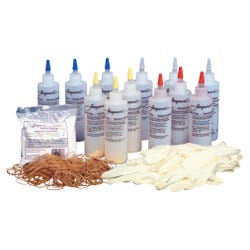 Jacquard Economy Tie-Dye Kit, Supplies for up to 30 Shirts, Assorted Primary Colors