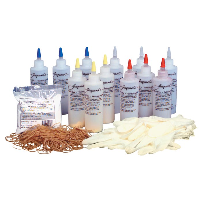 Jacquard Economy Tie-Dye Kit, Supplies for up to 30 Shirts, Assorted Primary Colors