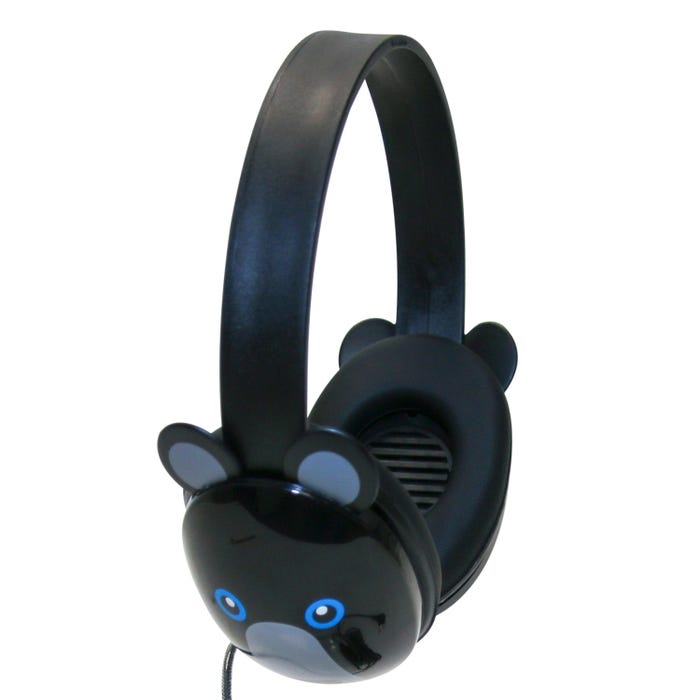 Califone Listening First 2810-BE Over-Ear Stereo Headphones, 3.5mm Plug, Bear