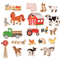Spark & Wow Farm Wooden Magnets, 20 Pieces 2151032