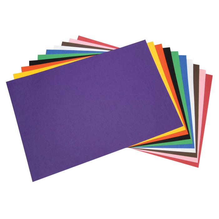 Tru-Ray Sulphite Extra Large Construction Paper, 24 x 36 Inches, Assorted Colors, Pack of 50