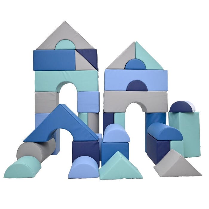 Children's Factory Module Blocks, 12 Inches, Set of 35