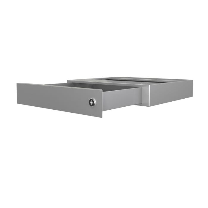 Classroom Select Optional Drawer for Use with Double Pedestal Desk,16 x 12 x 2 Inches, Silver Gray