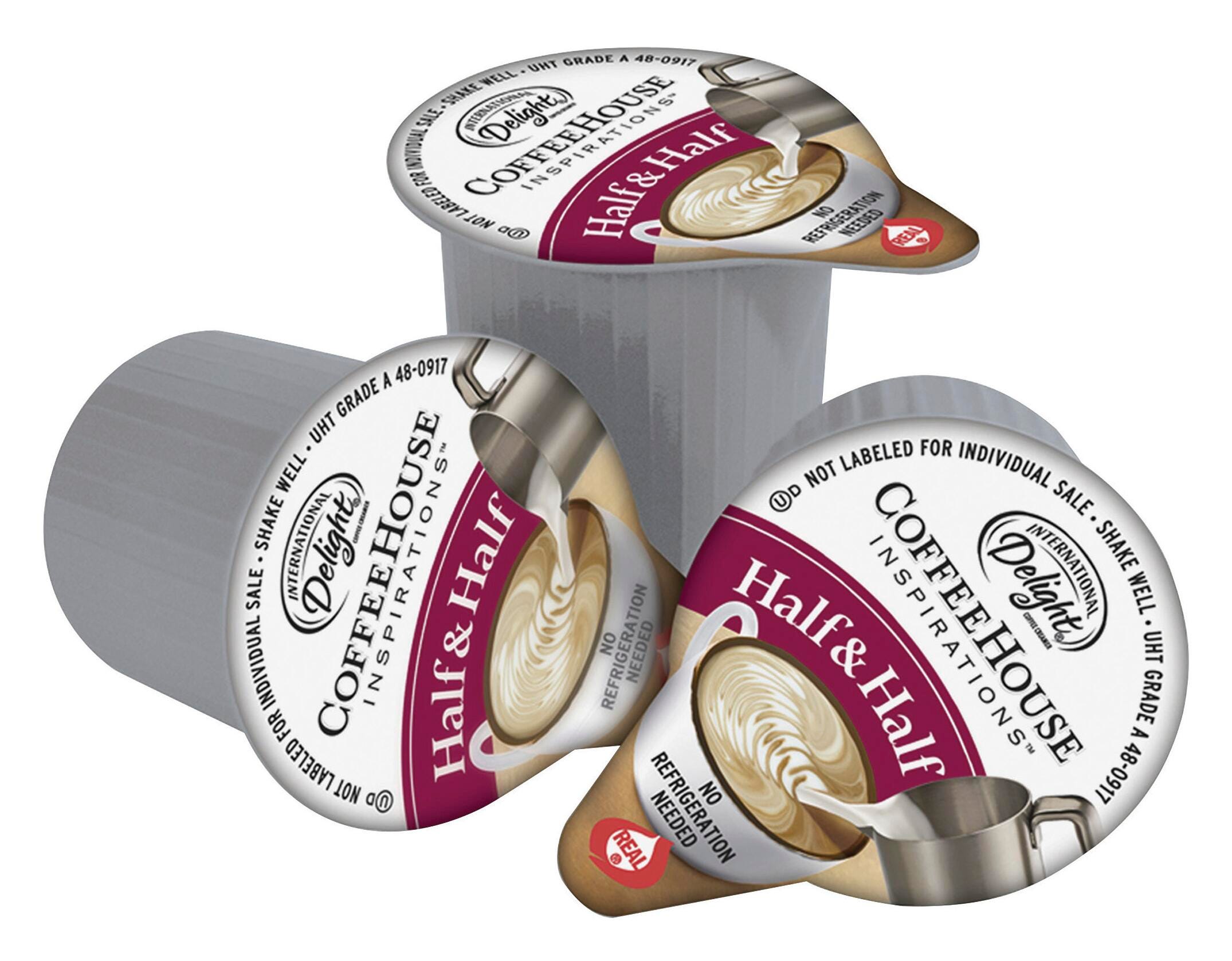 International Delight Single-Serving Half/Half Creamer, Pack of 180, Item Number 1446191