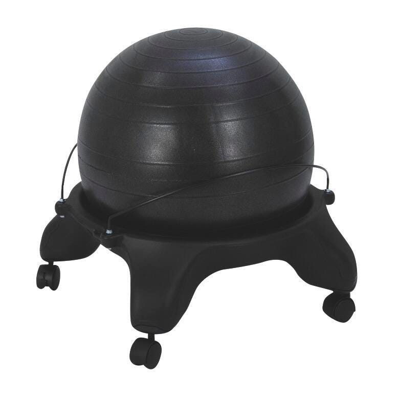 Aeromat Fit Chair, 22 L x 22 W x 31 H in, Black, 10 lb, Item Number 1427029