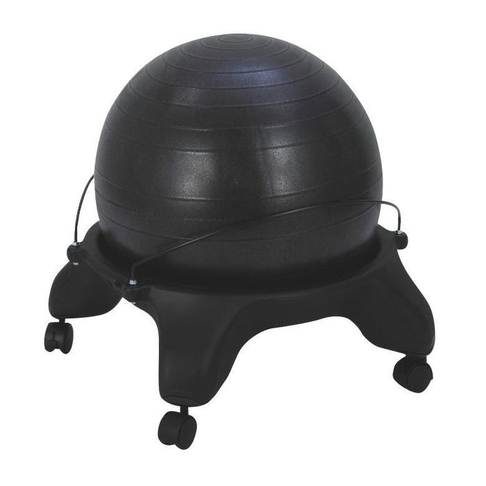 Aeromat Fit Chair, 22 L x 22 W x 31 H in, Black, 10 lb