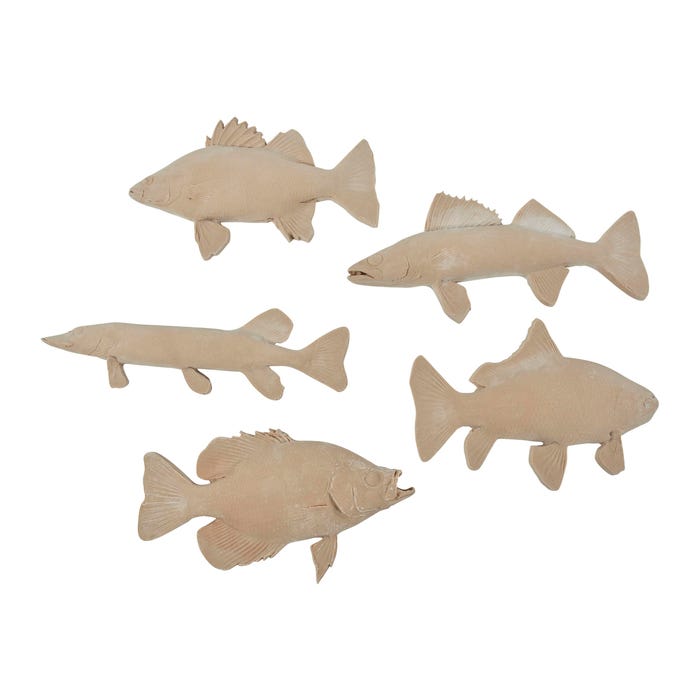 Sax Gyotaku Print Models, Game Fish Assortment, Set of 5