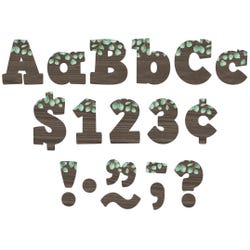 Teacher Created Resources Block Letters, 4 Inches, Eucalyptus Print, Item Number 2090574