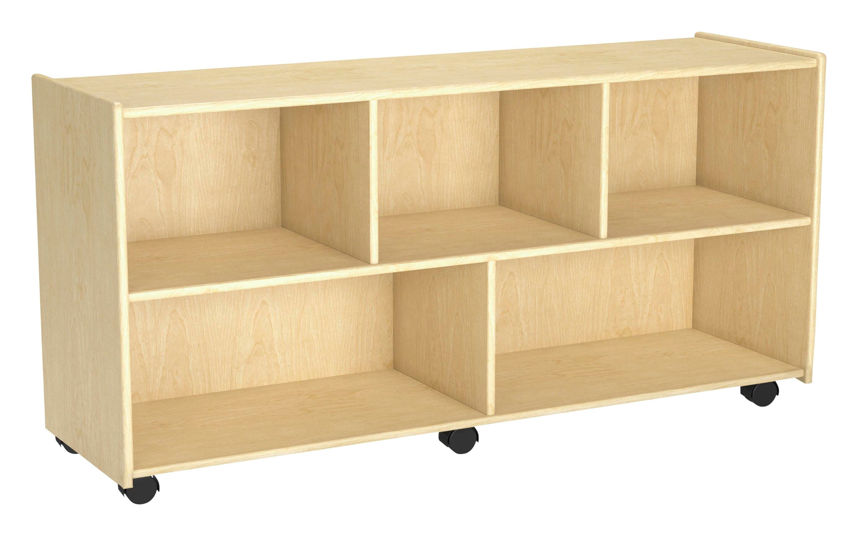 Image for Childcraft Mobile Compartment Storage Unit, 5 Compartments, 47-3/4 x 14-1/4 x 24 Inches from School Specialty