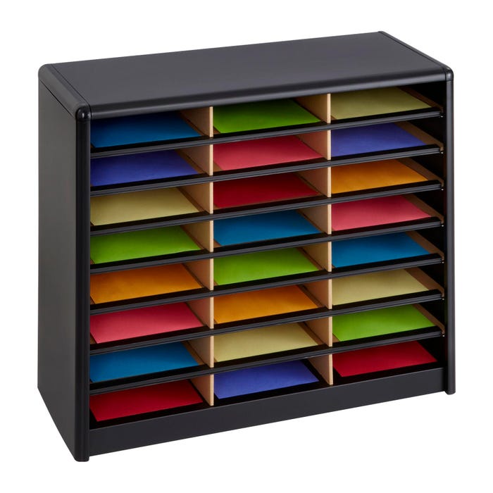 Safco Value Sorter 36 Compartment Literature Organizer, 32-1/4 x 13-1/2 x 38 Inches