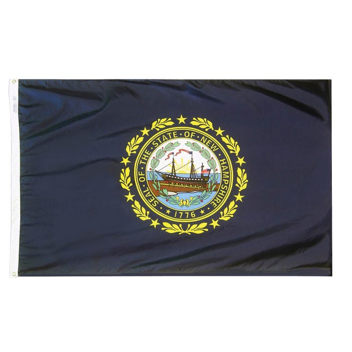 Annin New Hampshire State Flag, Heavy Weight Nylon, Outdoor, 3 x 5 Feet