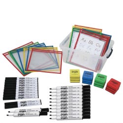 Side-Load Dry-Erase Pouch Classroom Kit