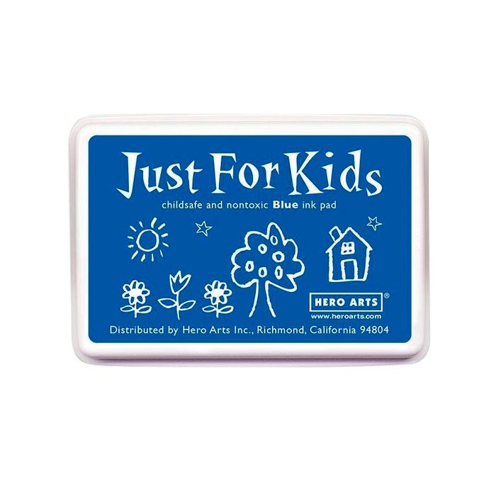 Hero Arts Just for Kids Ink Pad, 3-3/4 x 2-1/4 Inches, Blue