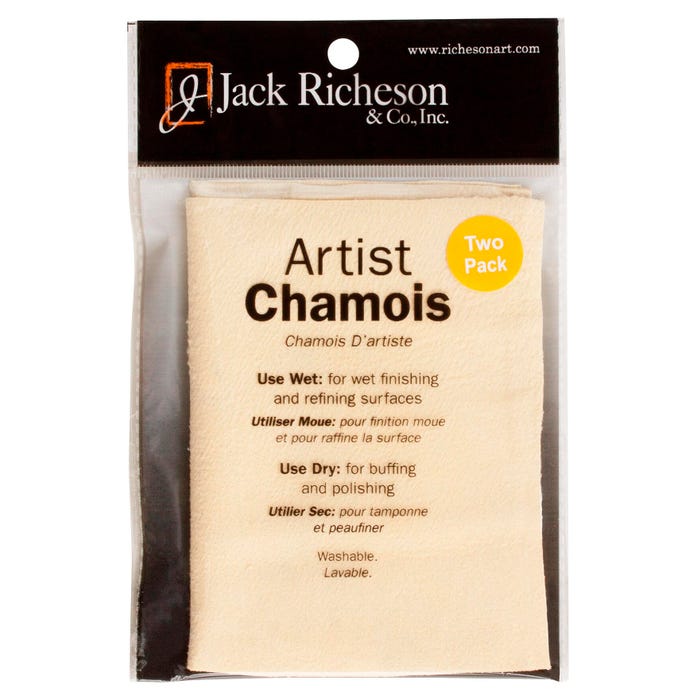 Jack Richeson Artists Chamois, 5 x 7 Inches, Pack of 2