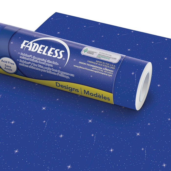 Fadeless Designs Paper Roll, Night Sky, 48 Inches x 50 Feet