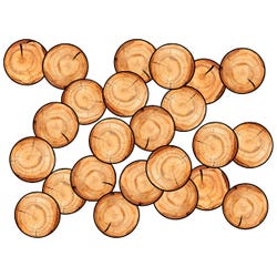 Childcraft Carpet Seating Stump Rounds, 16 x 16 Inches, Set of 24 2024806