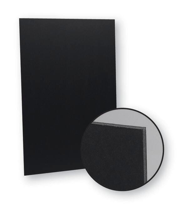 School Smart Foam Boards, 32 x 40 Inches, Black, Pack of 10 1494874