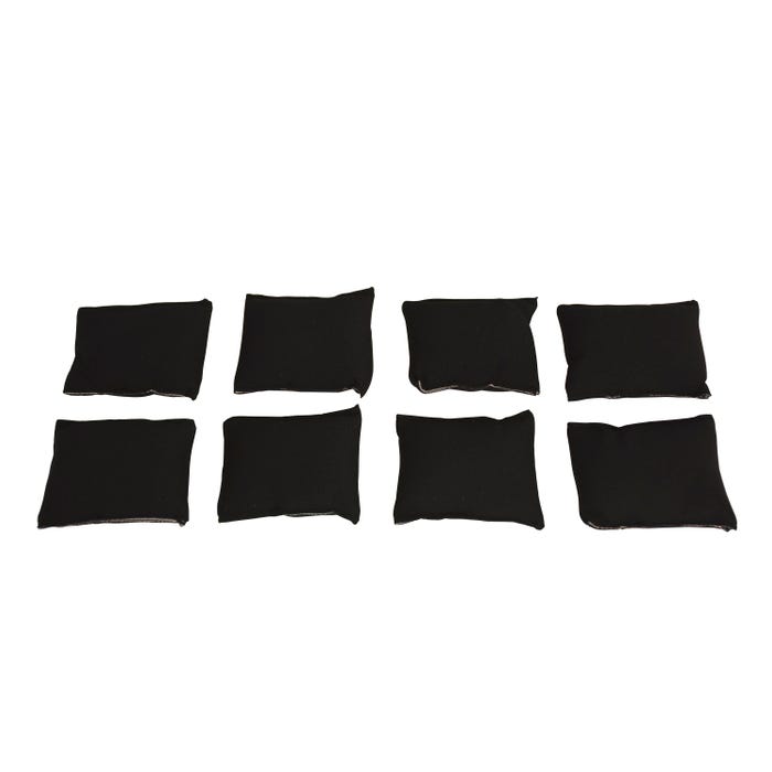 Abilitations Weight Pack for Weighted Vests, 4 Pounds, Black, Pack of 8