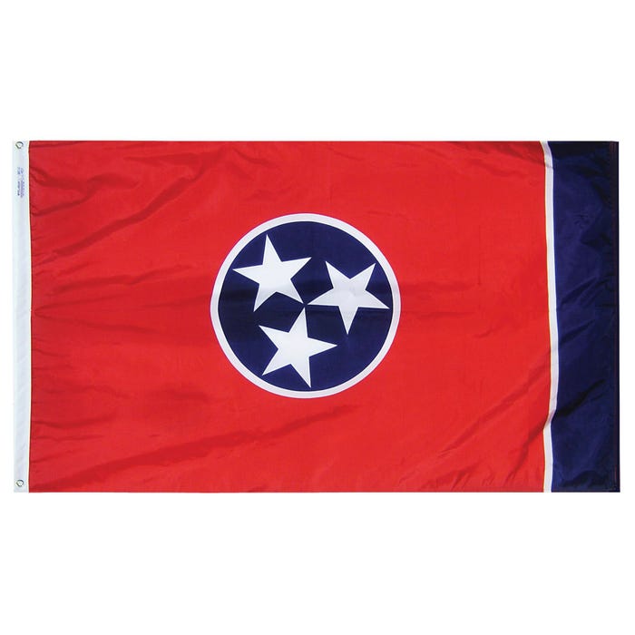 Annin Tennessee State Flag, Nylon, Indoor, 3 x 5 Feet