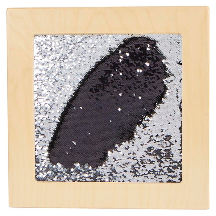 Abilitations Tactile Sensory Panel, Sequins, 15 x 15 x 3/4 Inches