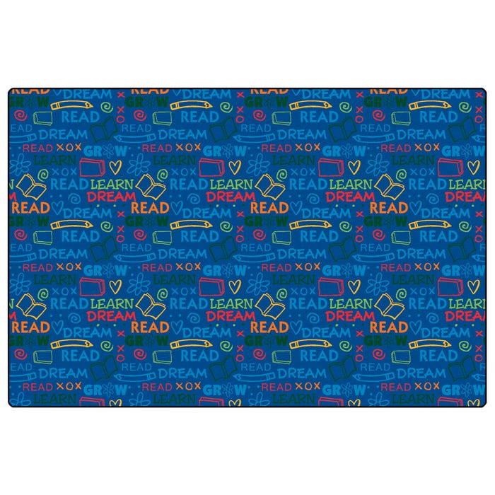 Carpets for Kids Premium Read To Dream Pattern Carpet, Rectangle