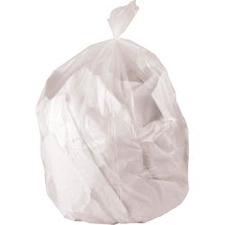 Genuine Joe High Density Strong Waste Bags, 45 Gallon, 0.87 mil, Clear, Pack of 150