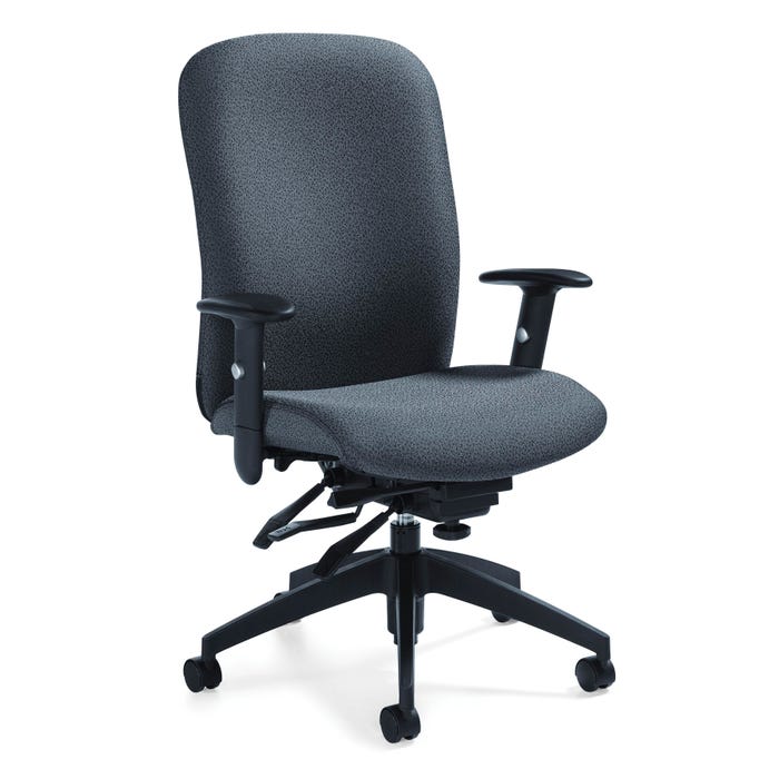 Global Industries Truform High-Back Multi Tilter Chair, 26 x 25 x 42 Inches