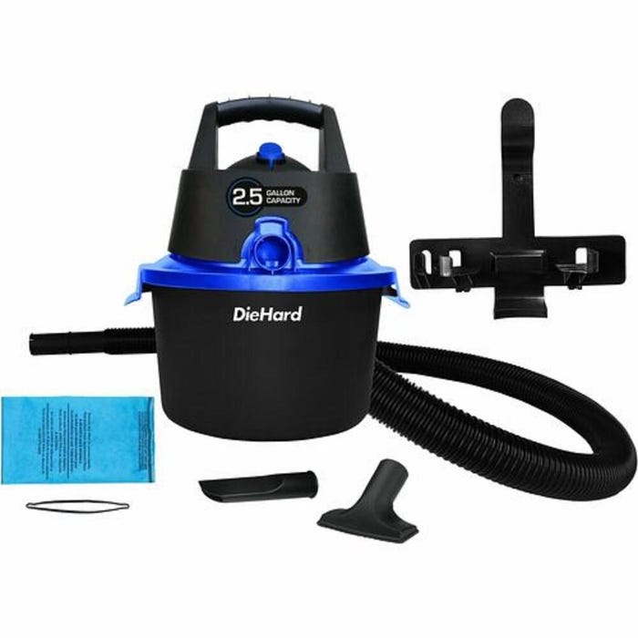 DieHard Wet/Dry Vacuum, 2-1/2 Gallon, 2-1/2 Peak Horsepower