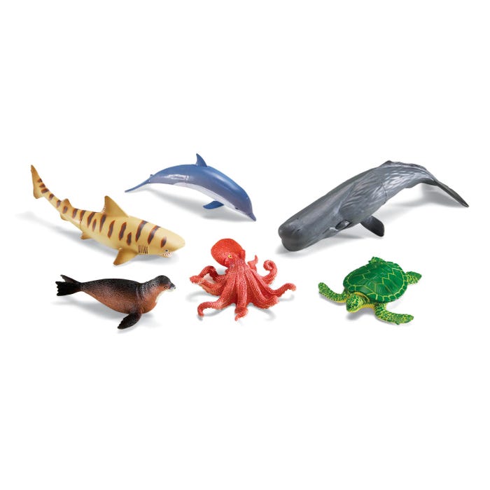 Learning Resources Jumbo Ocean Animals, Set of 6