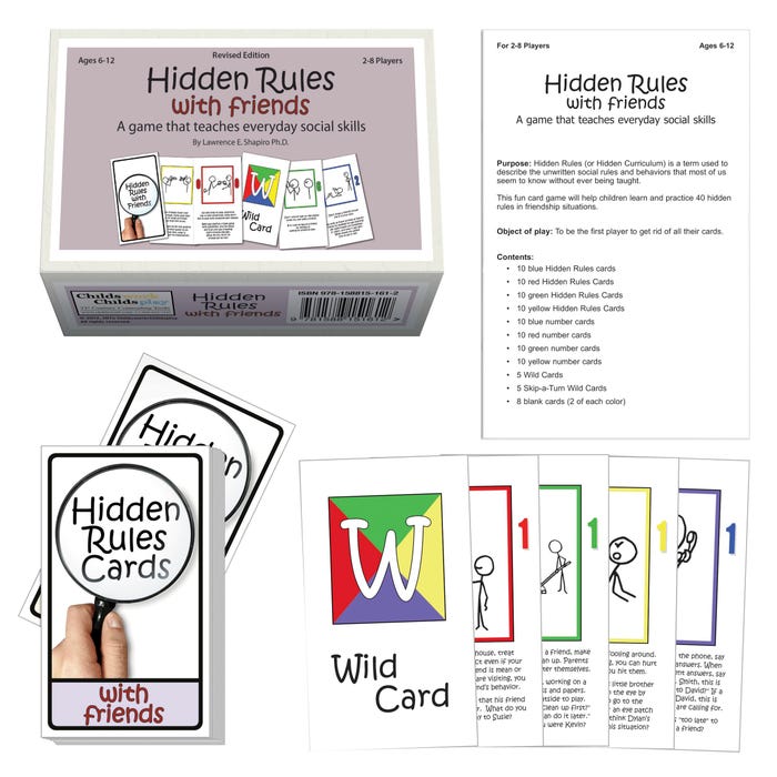 Childswork/Childsplay Hidden Rules with Friends Card Game, Ages 6 to 12, 98 Pieces