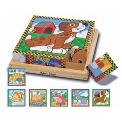 Melissa & Doug Wooden Pets Cube Puzzle, Item Number 1609329