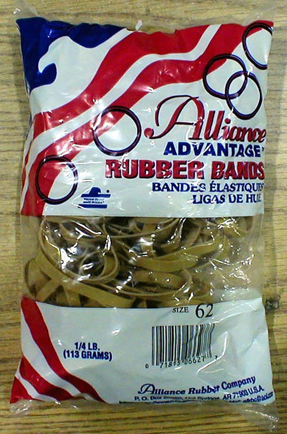 Delta Education Rubber Bands, #62, 4 Ounces 180-1964