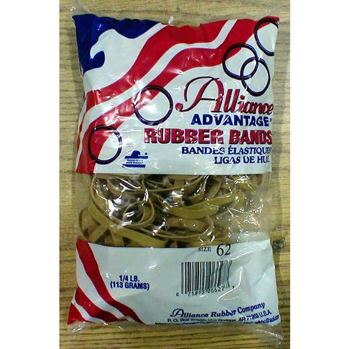 Delta Education Rubber Bands, #62, 4 Ounces