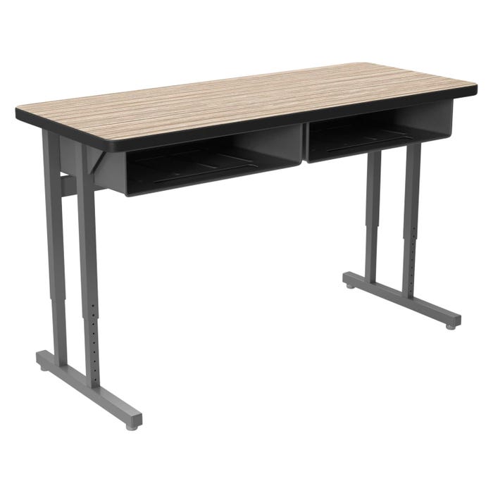 Classroom Select Advocate Pedestal Leg Two Student Desk