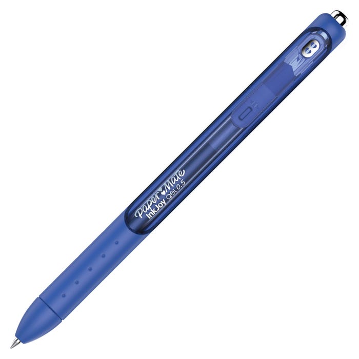 Paper Mate InkJoy Retractable Gel Pens, Fine Point, 0.5 mm, Blue, Pack of 12