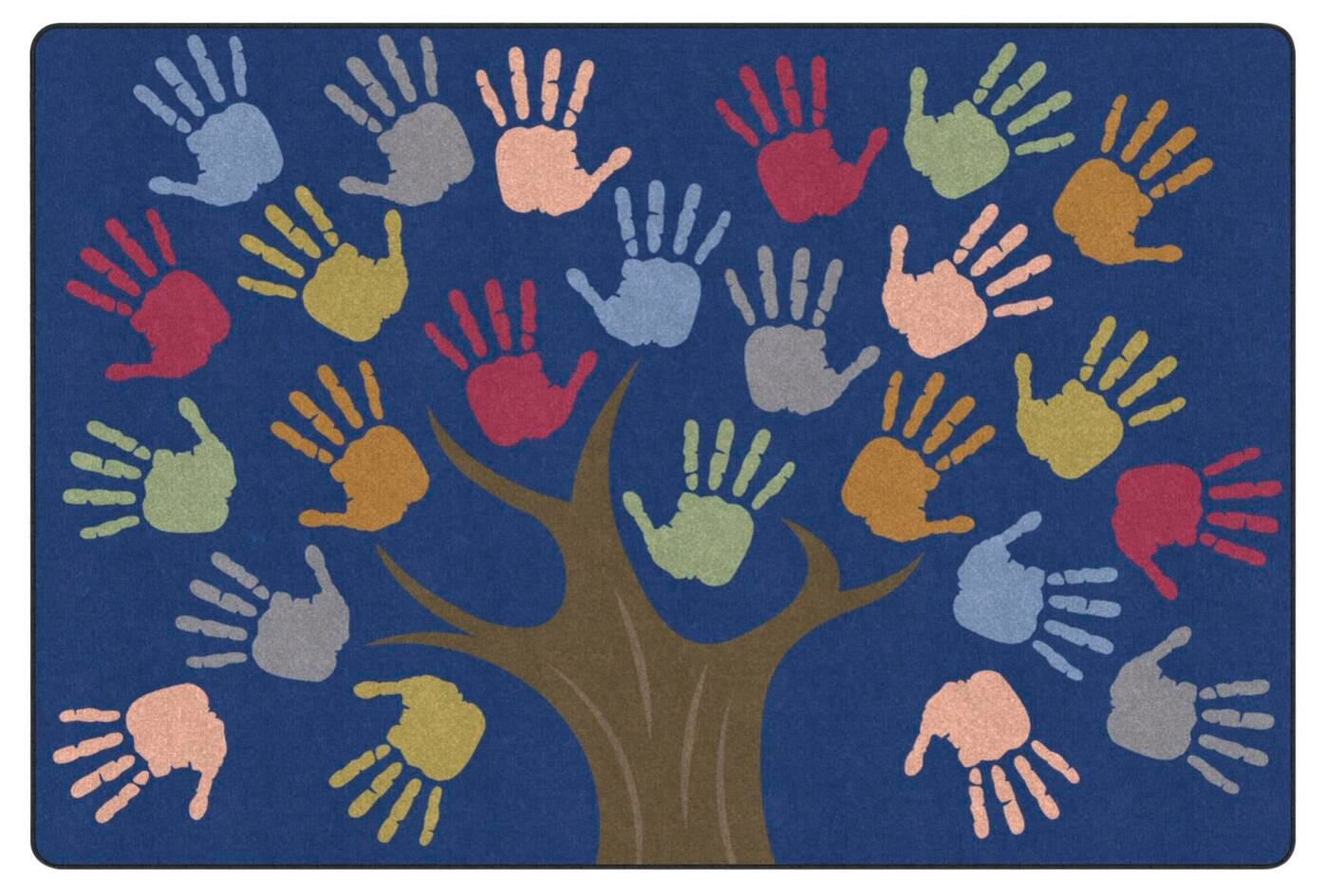 Childcraft Handprint Tree Seating, Rectangle 4001966