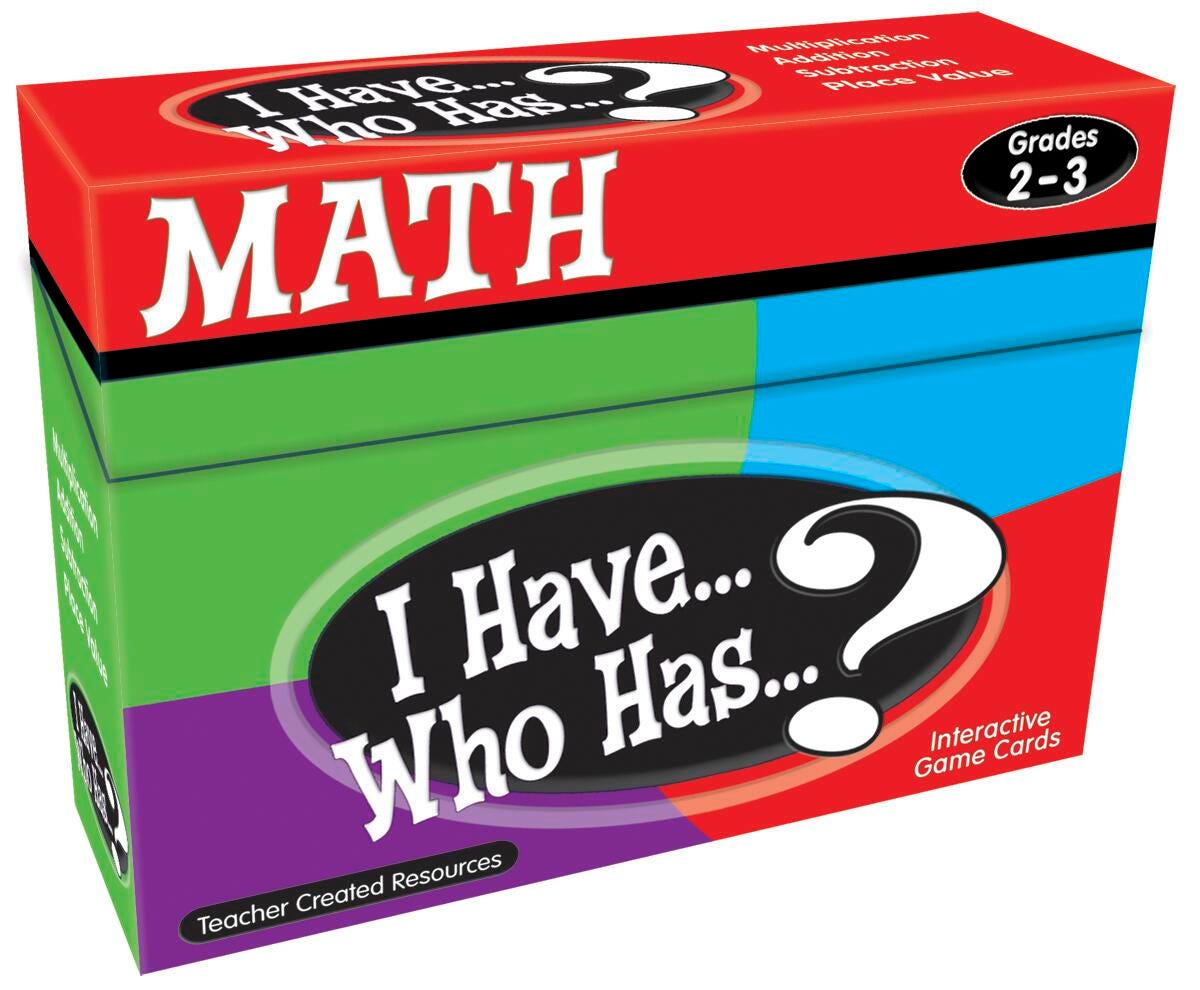 Teacher Created Resources Math Card Game - I Have Who Has - Grades 2 to 3 1398100