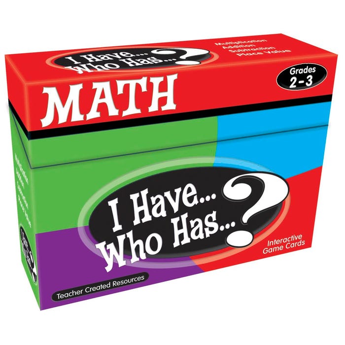 Teacher Created Resources Math Card Game - I Have... Who Has, Grades 2 to 3