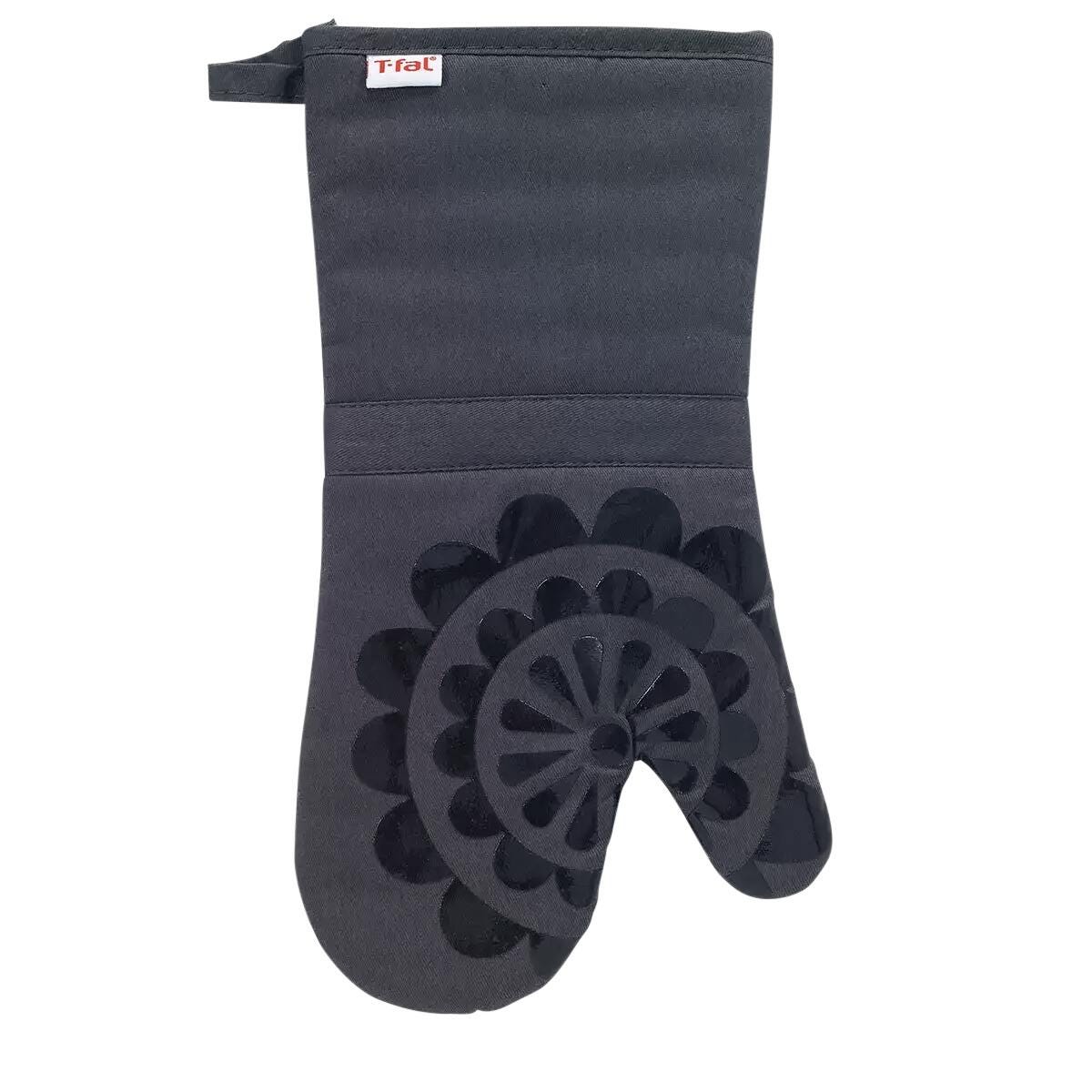T-fal Silicone Oven Mitt, 12-3/4 x 7 Inches, Charcoal