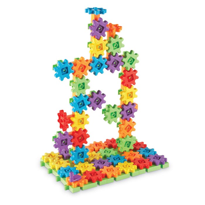 Gears! Gears! Gears! Deluxe Beginner Building Set, 100 Pieces