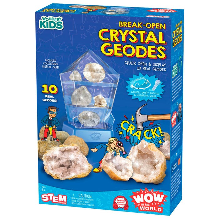 Thames & Kosmos Wow in the World: Break-Open Crystal Geodes