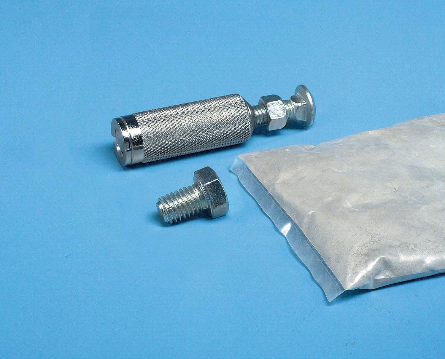 School Specialty Style C Volleyball Floor Anchors and Plate, 7/8 x 3-1/4 in 012480