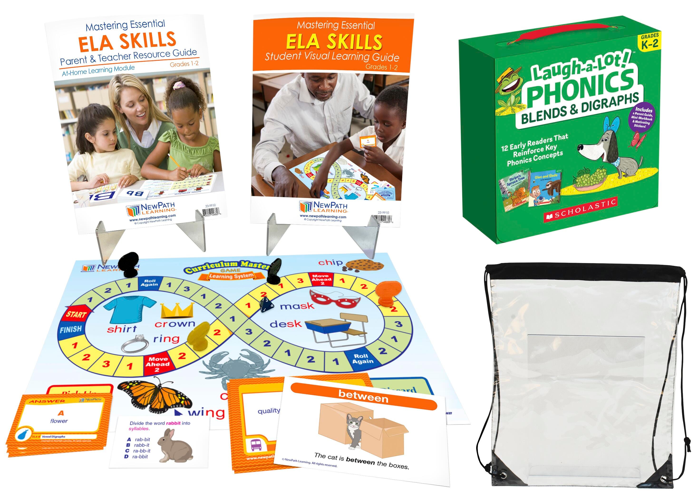 Achieve It! ELA Family Engagement Backpack, Grades 1 to 2 2151553