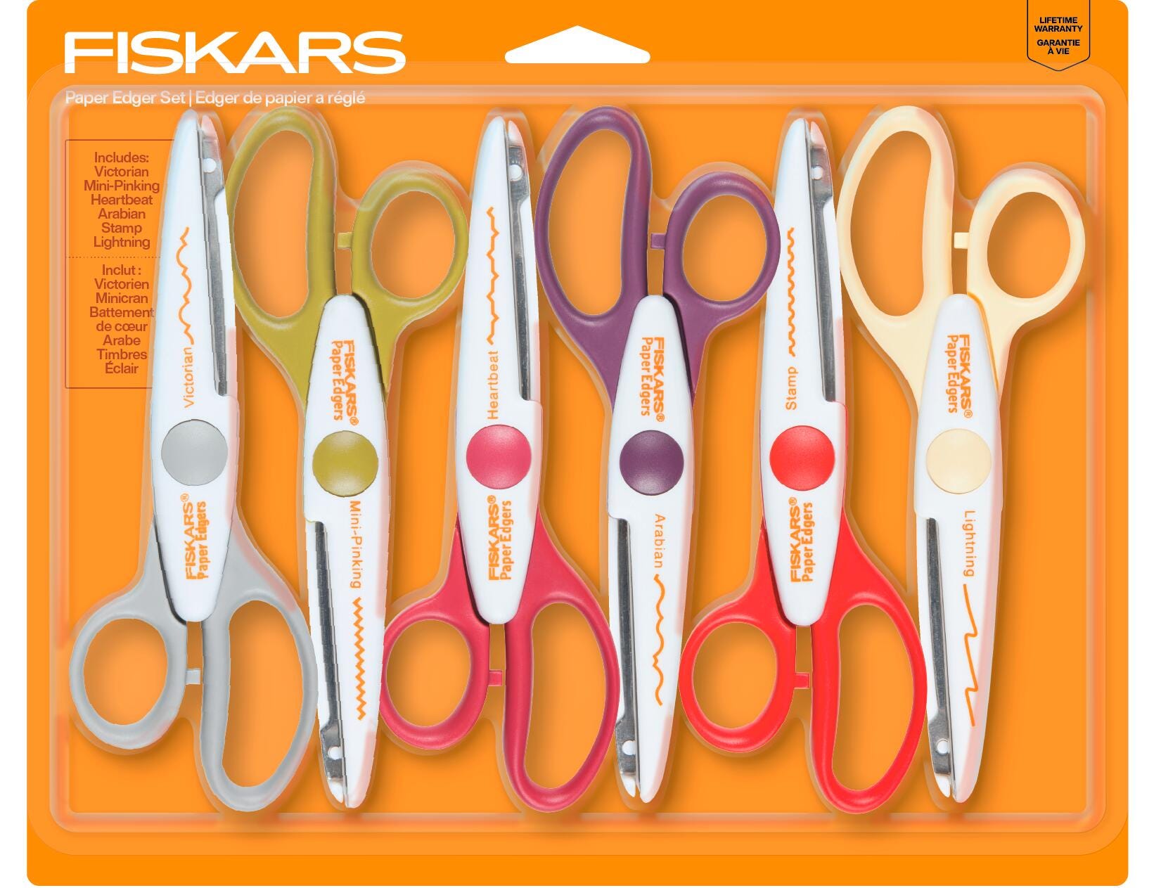 Fiskars Paper Edgers, Assorted Designs, Set of 6