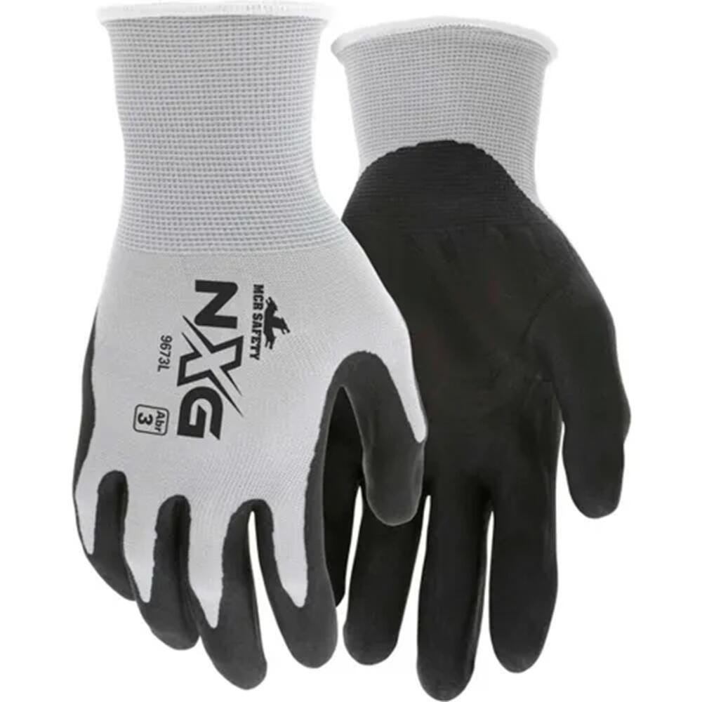 Memphis 9673M 13-Gauge Nitrile Dipped Foam Gloves, Medium, Pack of 12 Pairs