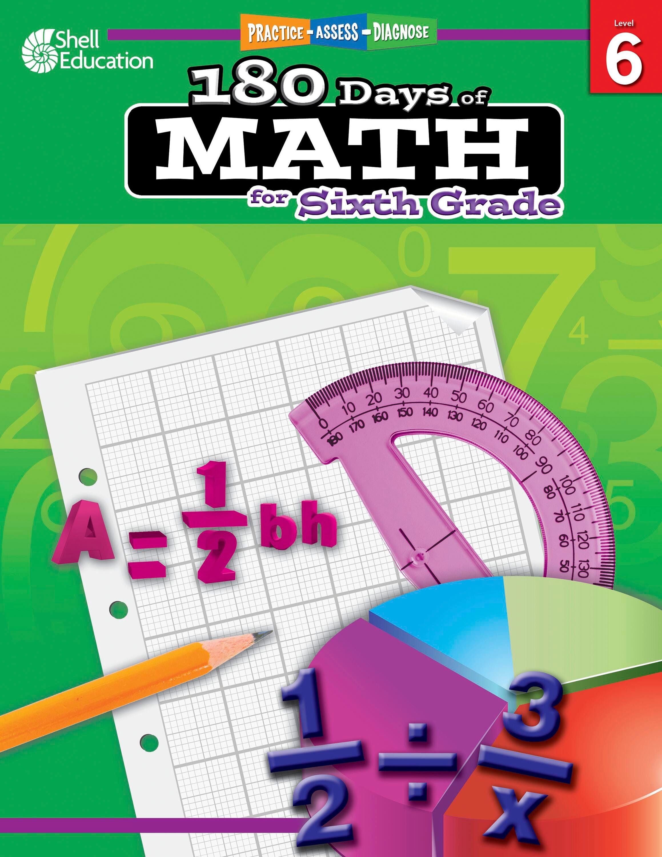 Image for Shell Education 180 Days of Math for Sixth Grade from School Specialty